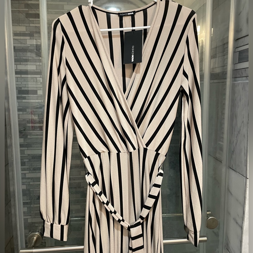 Striped Jumpsuit - Picture 2 of 2